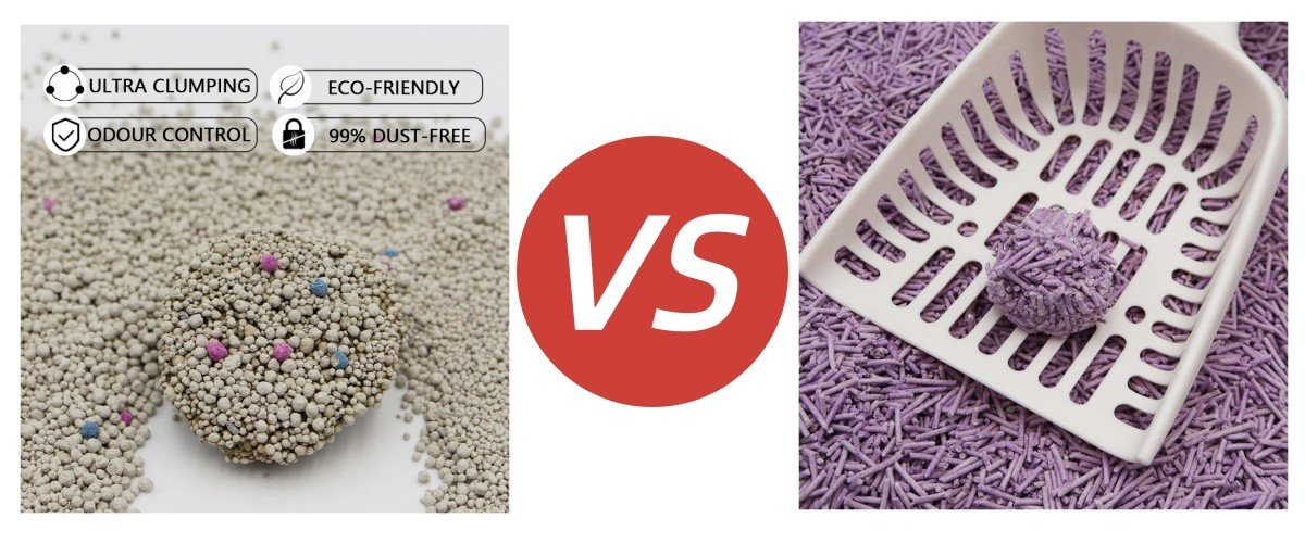 ベントナイトの猫砂と豆腐の猫砂の比較