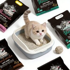 arena para gatos, arena de bentonita para gatos