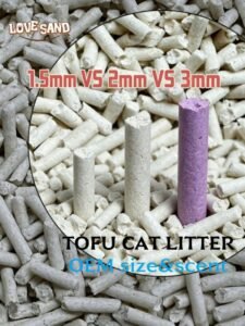 cat litter taken out of the basin, cat litter particle size