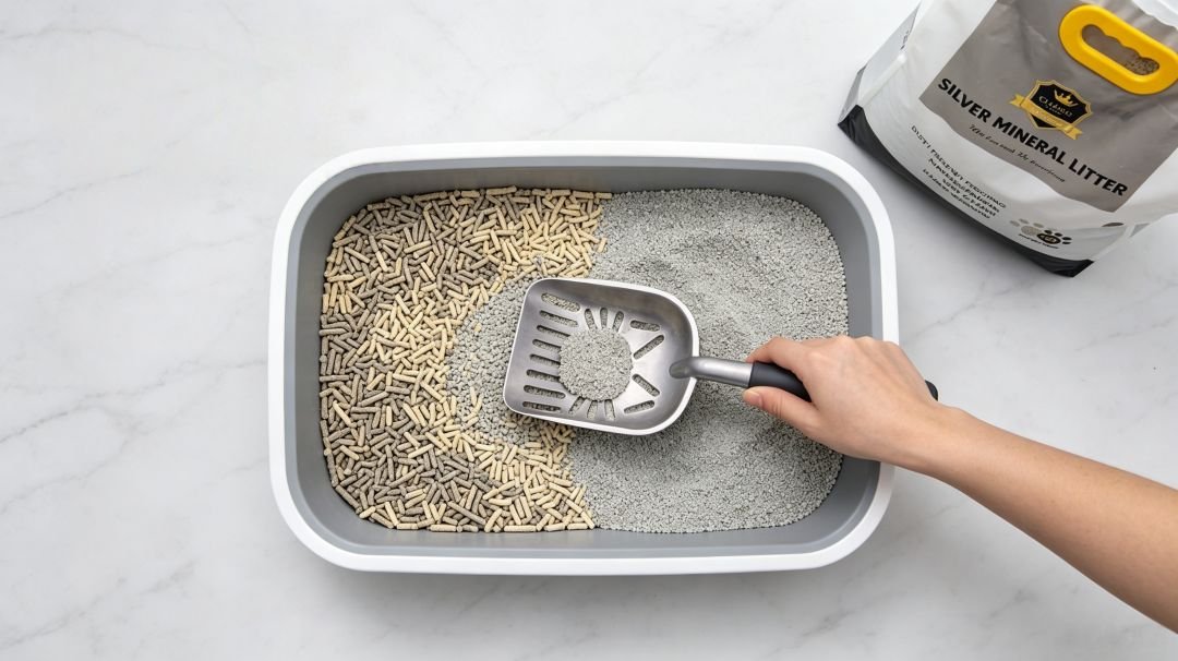 cat litter replacement, replacement of cat litter