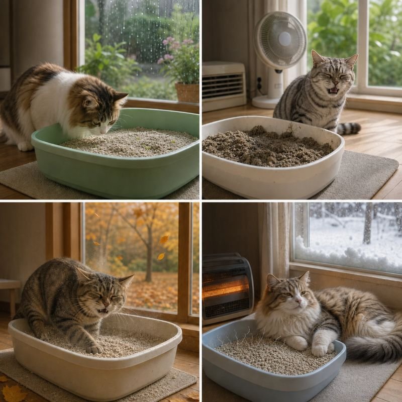 properties of cat litter, seasonal cat litter