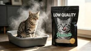 cat stress shedding, cat litter environment
