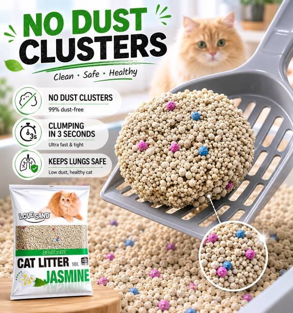 low dust cat litter, cat litter dust, cat health, bentonite cat litter