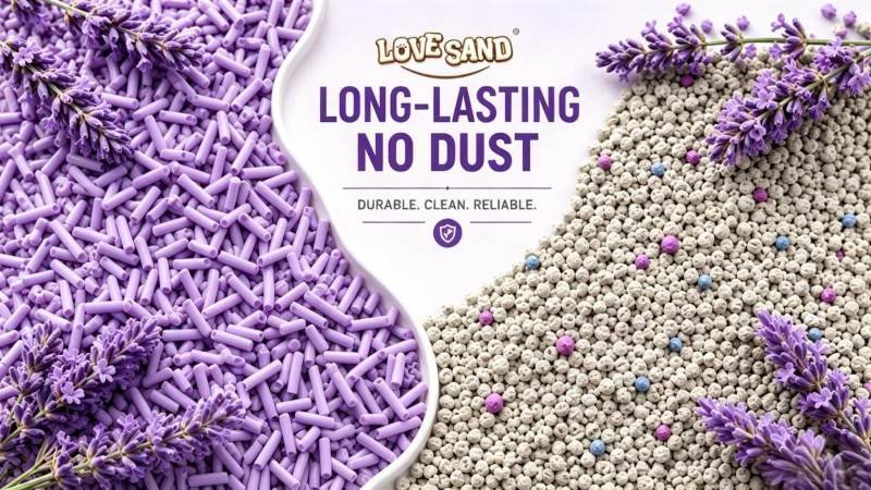 best long lasting cat litter, How to make cat litter last longer, Cat litter waste reduction, Low consumption cat litter factory