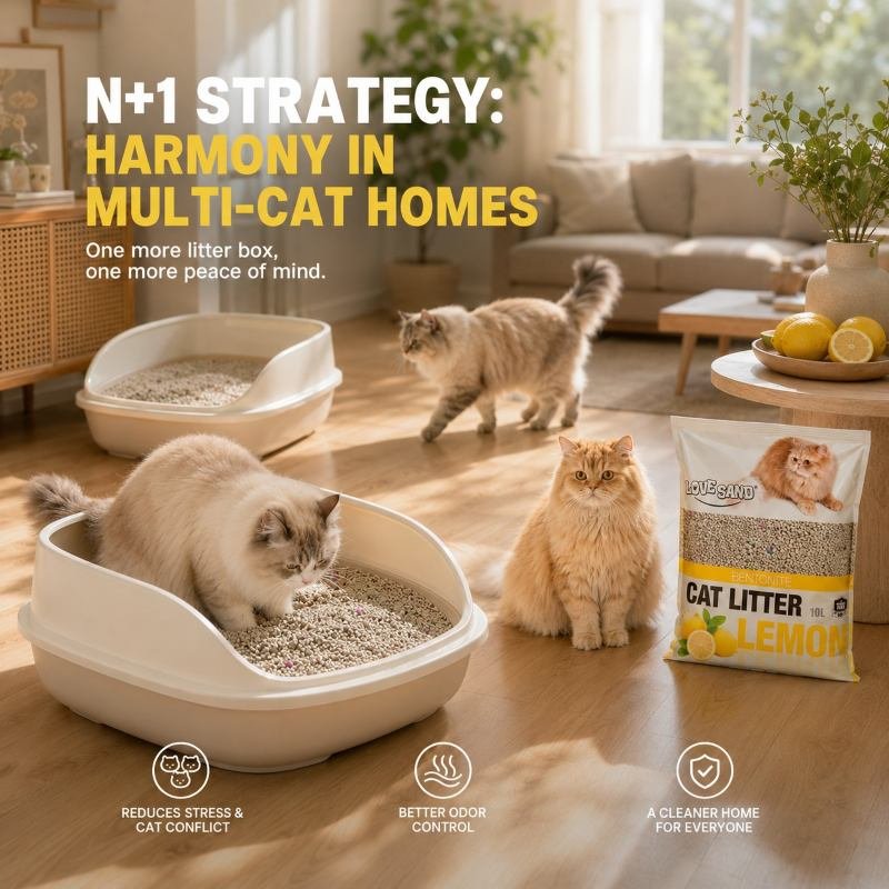 multi cat litter box setup, N+1 rule for cat litter boxes, Best cat litter for multi cat households