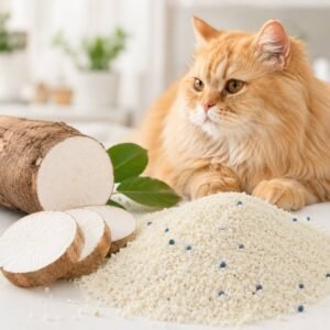 Cassava cat litter review, Natural plant based cat litter, Cassava vs tofu cat litter, Best cat litter for kittens sensitive feet, Premium flushable cat litter manufacturer