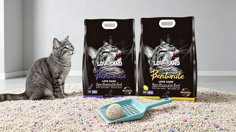 change cat litter, love-sand cat litter, bentonite cat litter