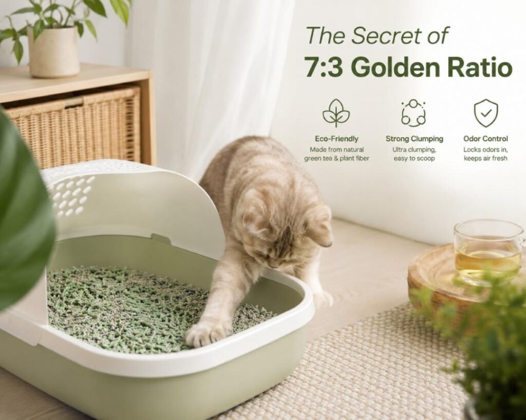 Tofu vs Bentonite 7 3 Mixed Cat litter tofu bentonite Creates the Perfect Match