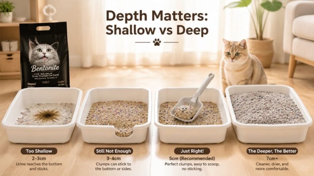 non sticky cat litter review, cat litter sticking to bottom of box
