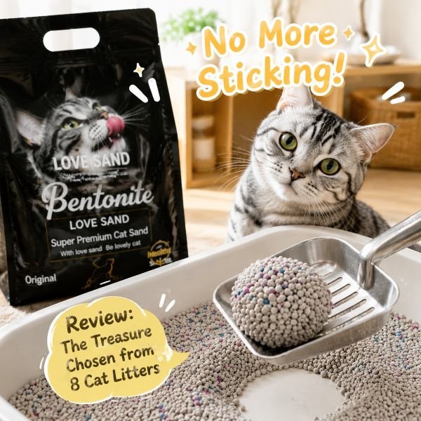 non sticky cat litter review, cat litter sticking to bottom of box