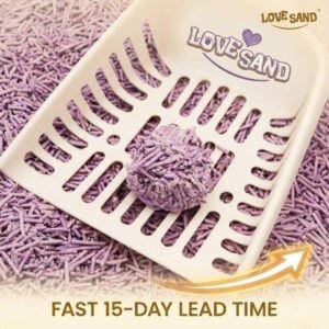 Clumping tofu cat litter