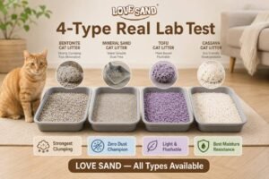 Actual testing for best type of cat litter Bentonite, Tofu, Cassava & Mineral Compared