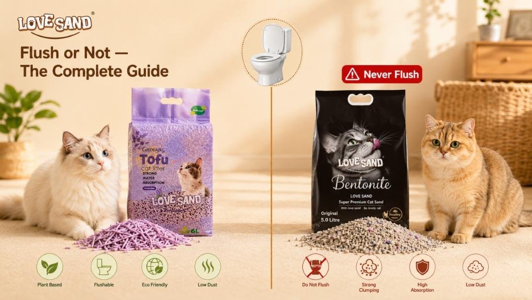 flush cat litter