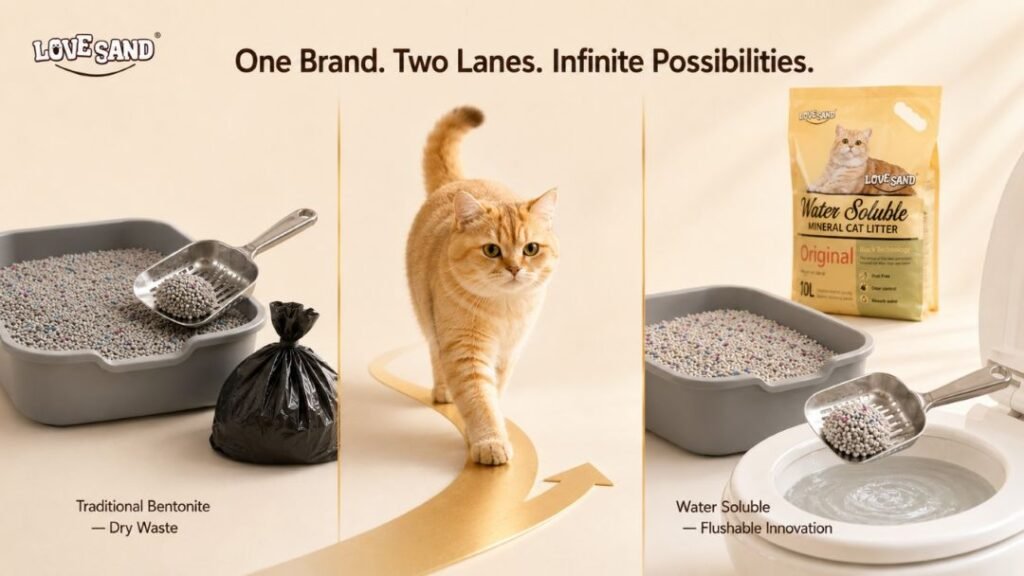 flushable cat litter