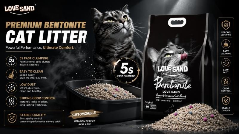 Cat Litter Product Range bentonite cat litter