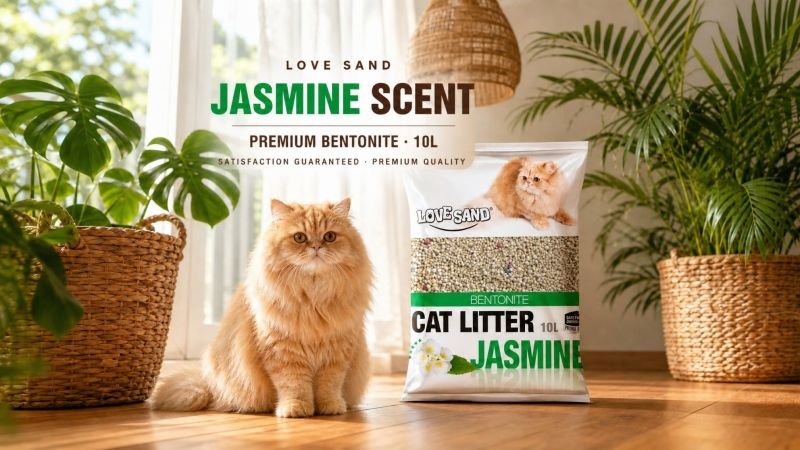 Jasmine scent bentonite cat litter